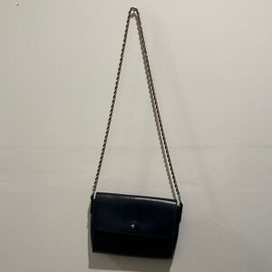 APC Elegant Black Leather Shoulder Bag